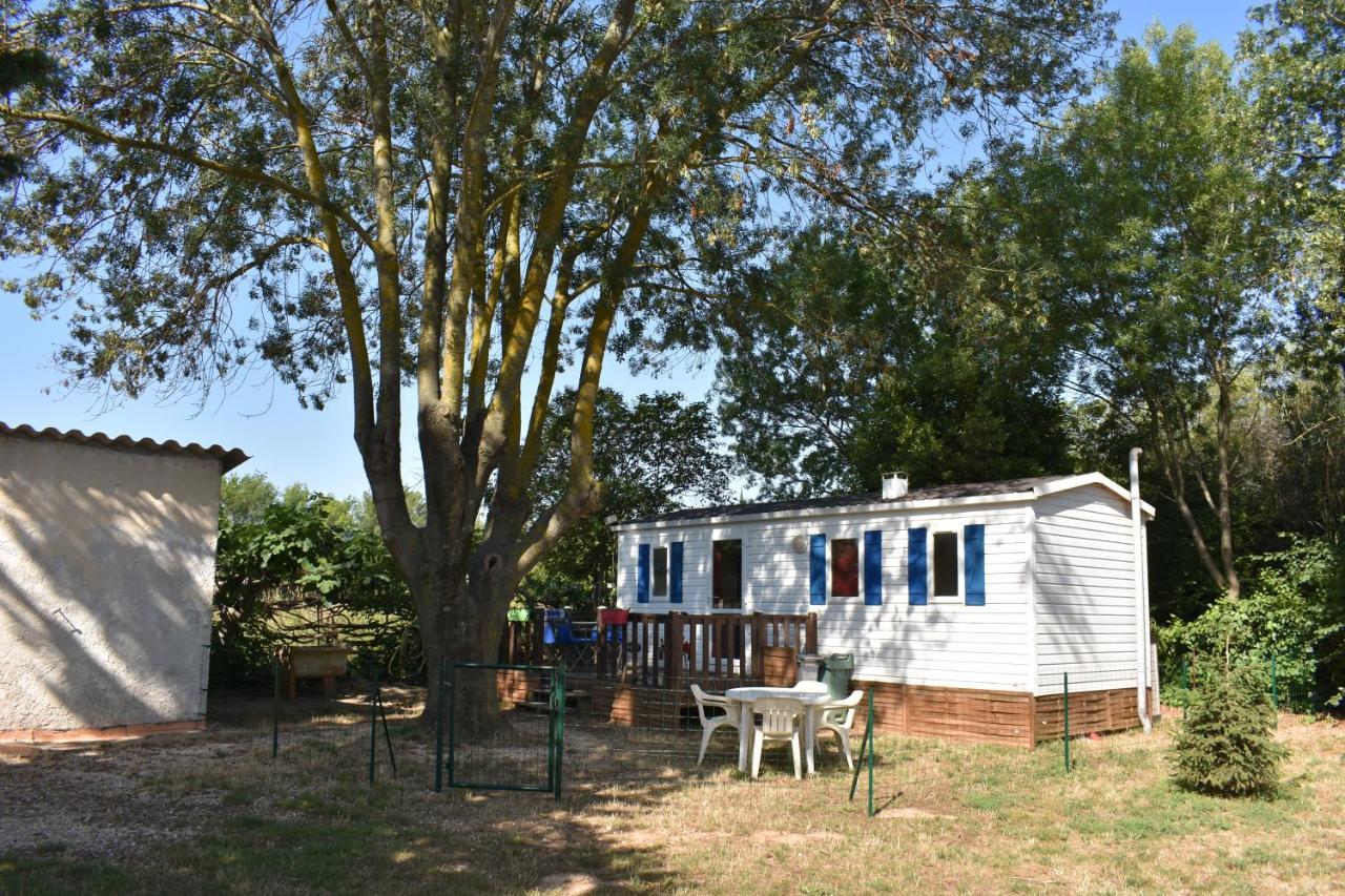 Mobil-Home Sur Terrain Bucolique イエール エクステリア 写真